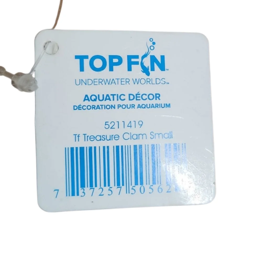 Top Fin Treasure Clamshell Aquarium Dècor Ornament